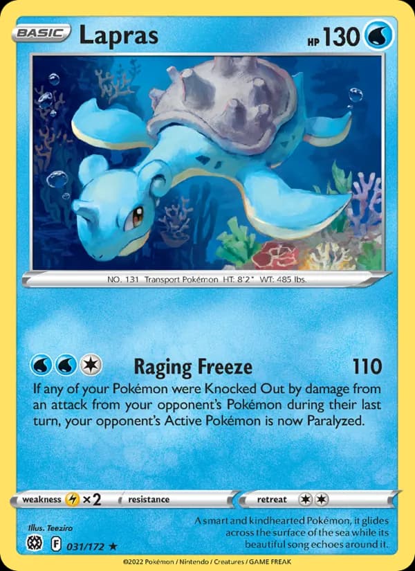 Lapras card in English