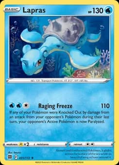 Lapras card in English