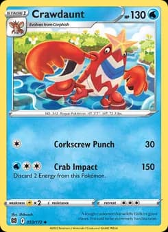Crawdaunt card in English