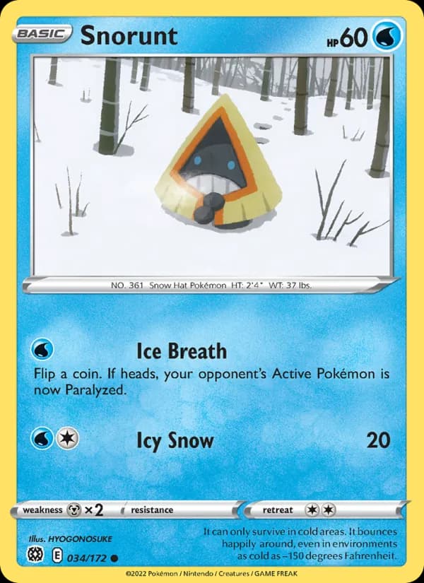 Snorunt card in English