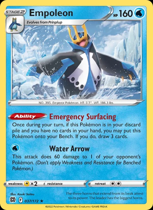 Empoleon card in English