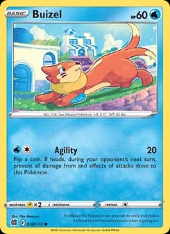 Buizel card in English