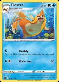 Floatzel card in English