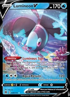 Lumineon V card in English