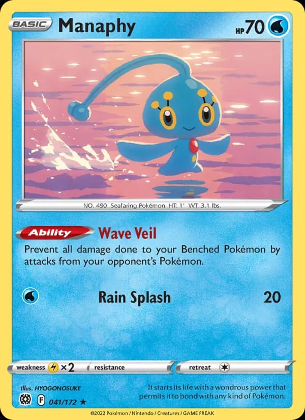 Manaphy card in English
