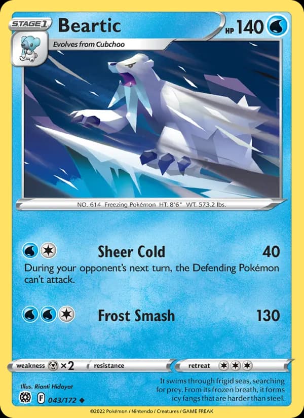 Beartic card in English