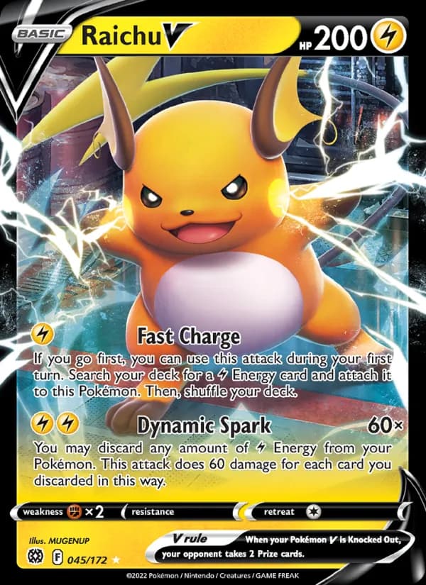 Raichu V card in English