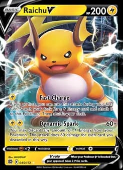 Raichu V card in English