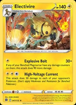 Electivire card in English
