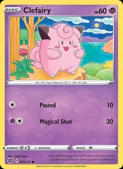 Clefairy card in English
