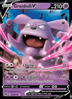 Granbull V card in English