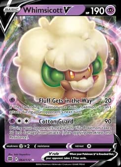 Whimsicott V card in English