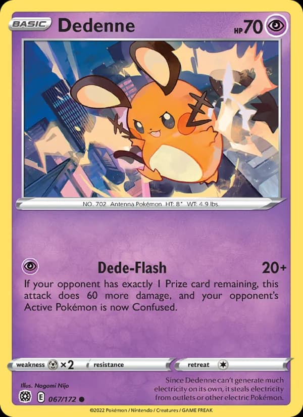 Dedenne card in English