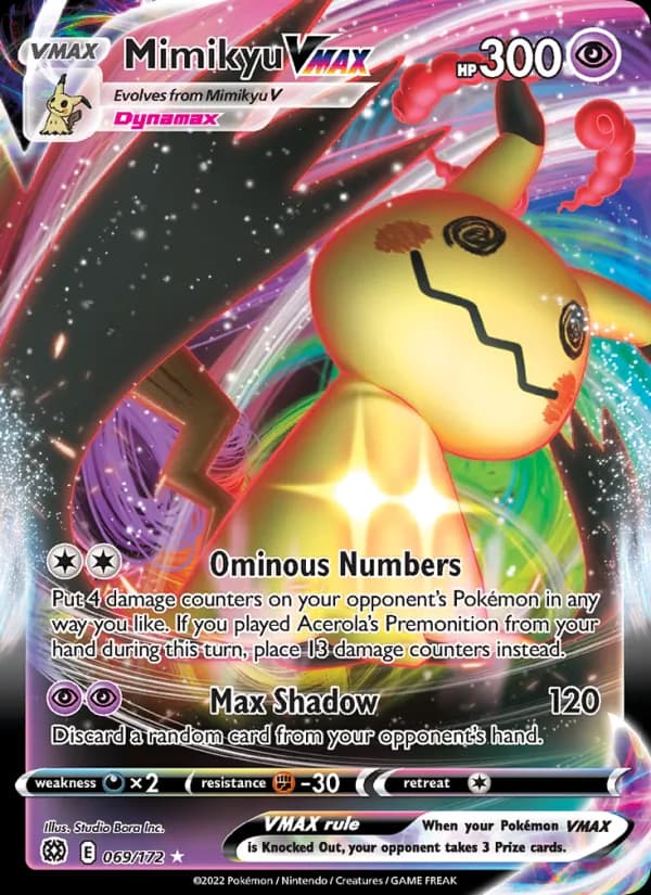 Mimikyu VMAX card in English