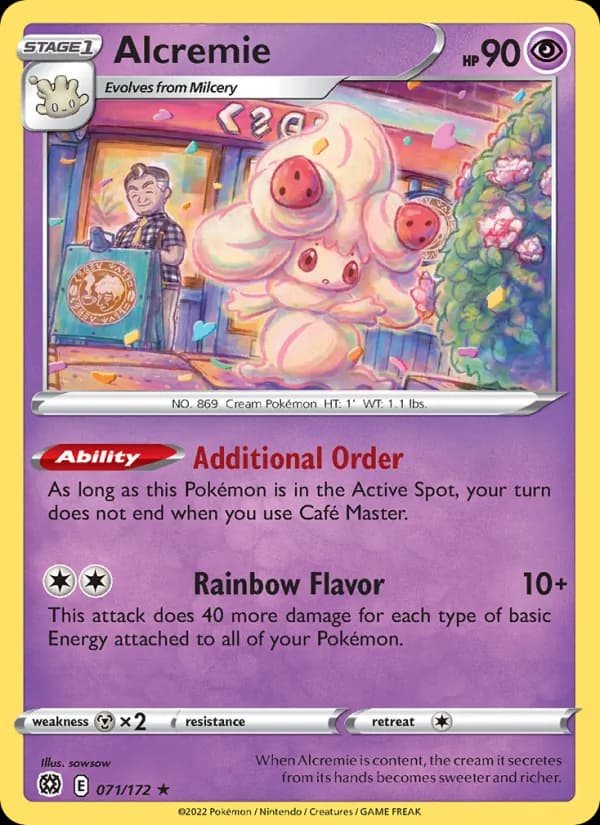 Alcremie card in English