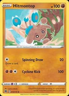 Hitmontop card in English