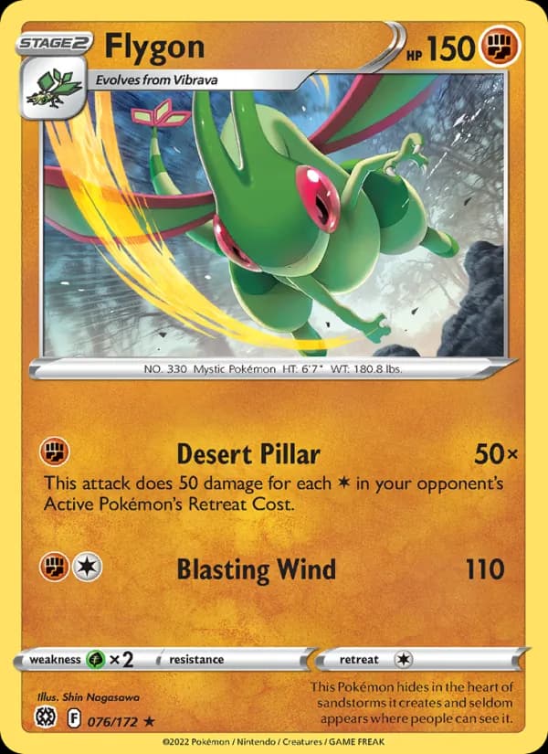 Flygon card in English