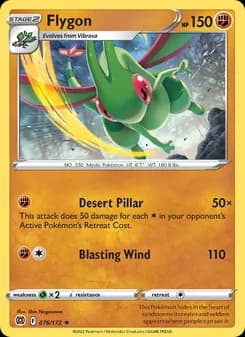 Flygon card in English
