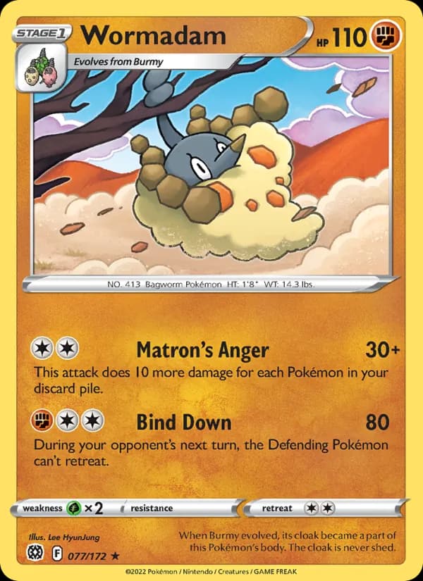 Wormadam card in English