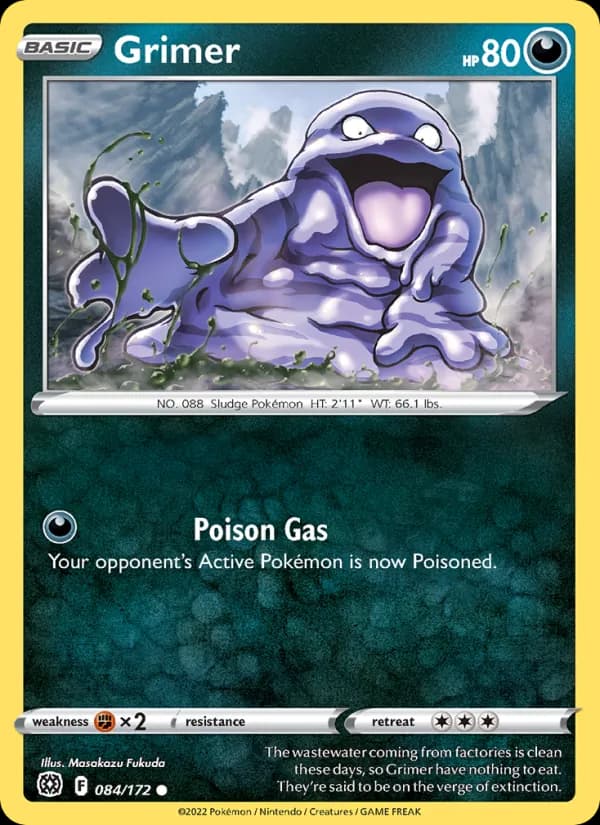 Grimer card in English