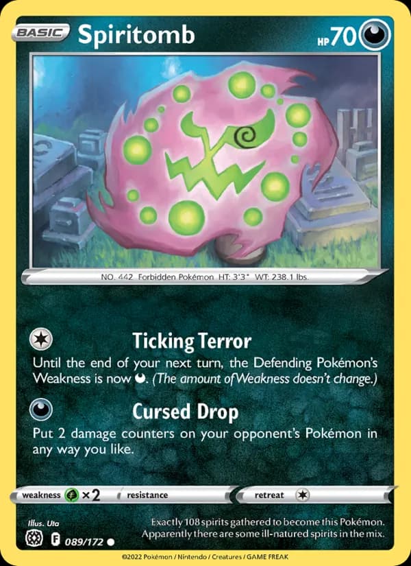 Spiritomb card in English