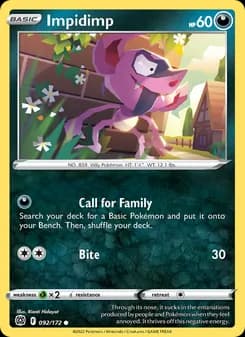 Impidimp card in English