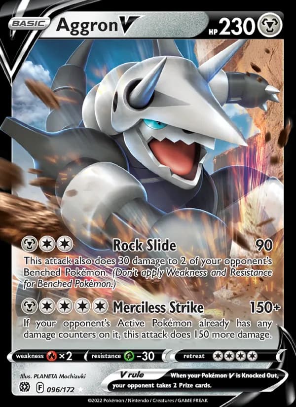 Aggron V card in English