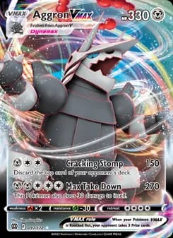 Aggron VMAX card in English