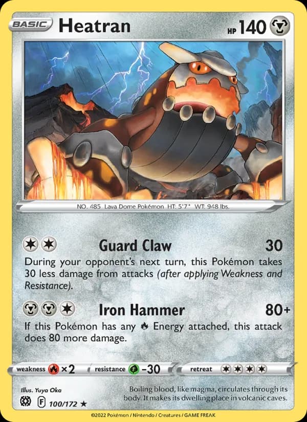 Heatran card in English