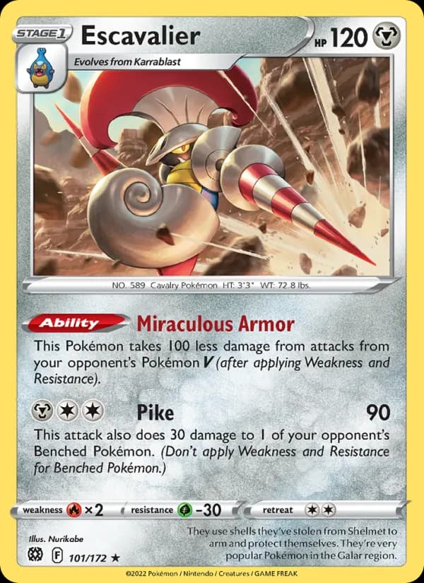 Escavalier card in English