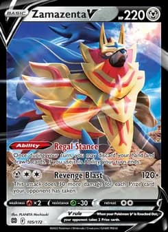 Zamazenta V card in English