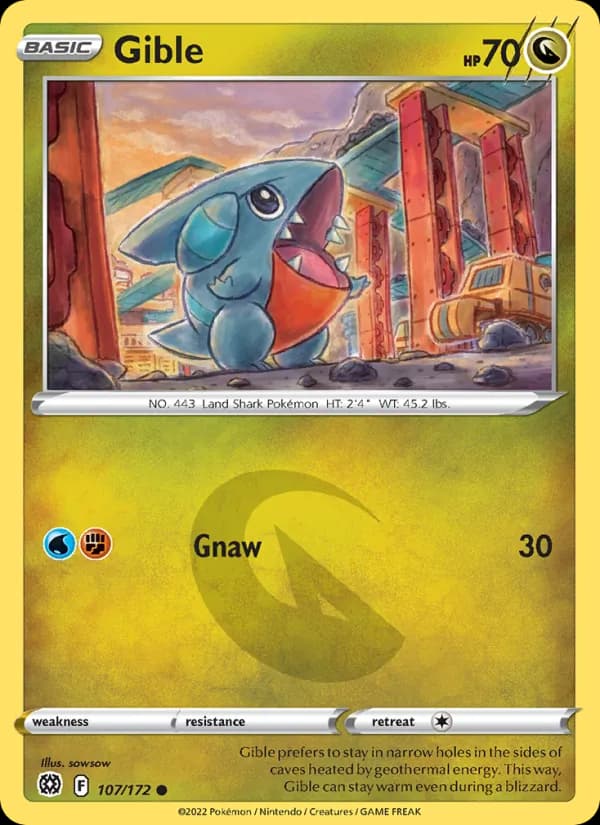 Gible card in English