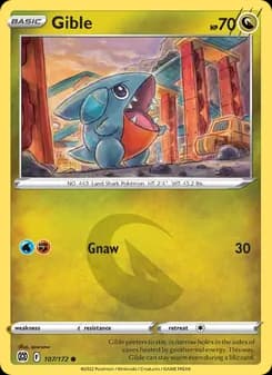 Gible card in English