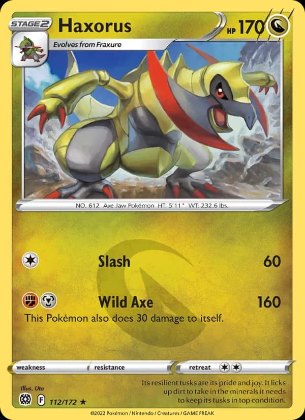 Haxorus card in English