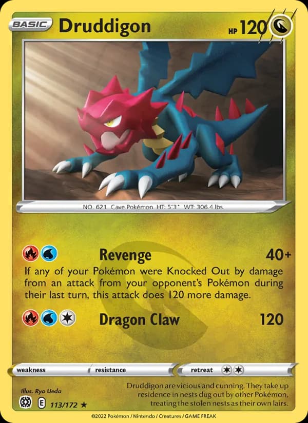 Druddigon card in English