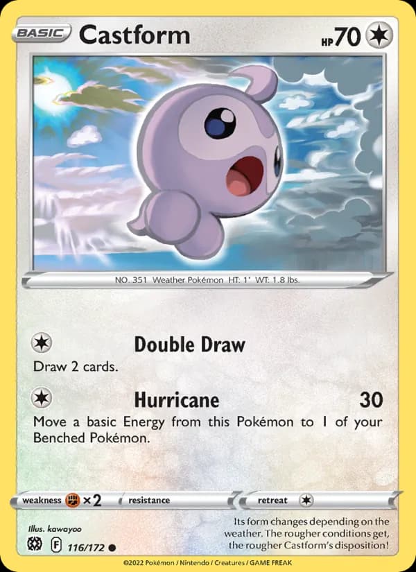Castform card in English