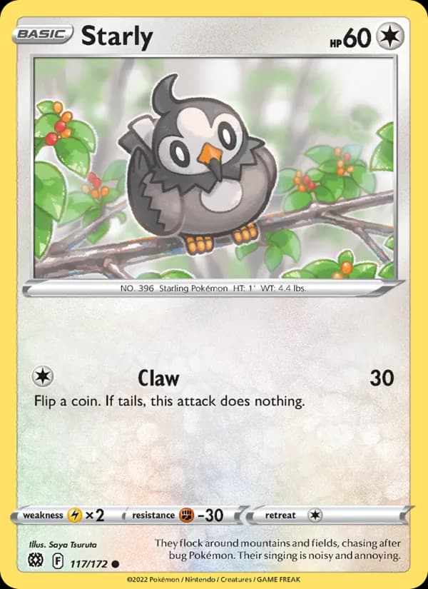 Starly card in English