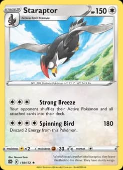 Staraptor card in English