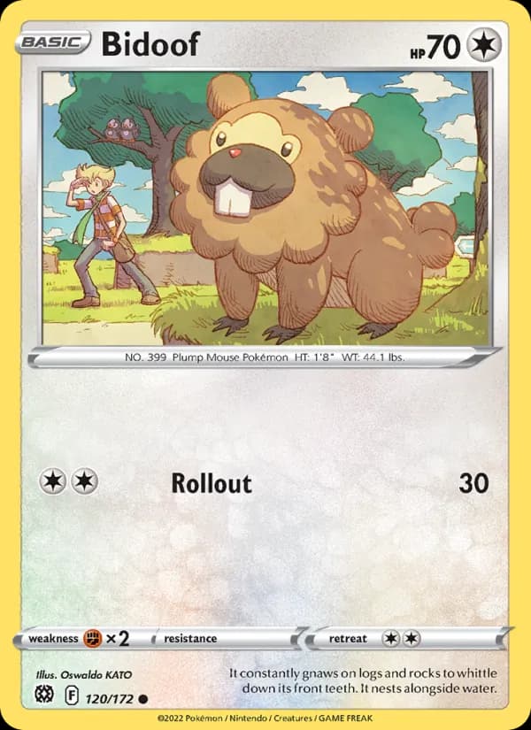 Bidoof card in English