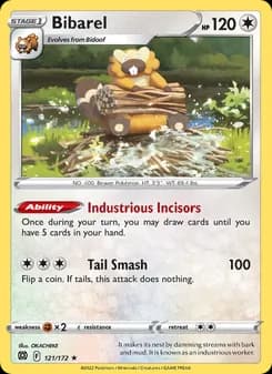 Bibarel card in English