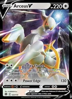 Arceus V card in English
