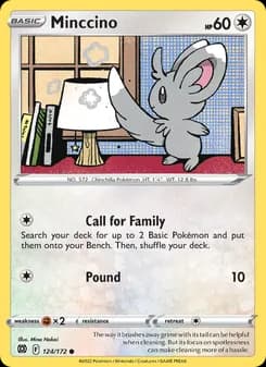 Minccino card in English