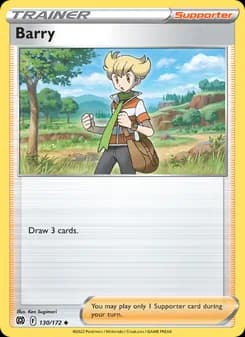 Barry card in English