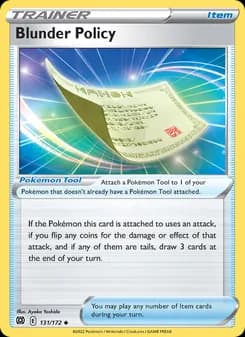 Blunder Policy card in English