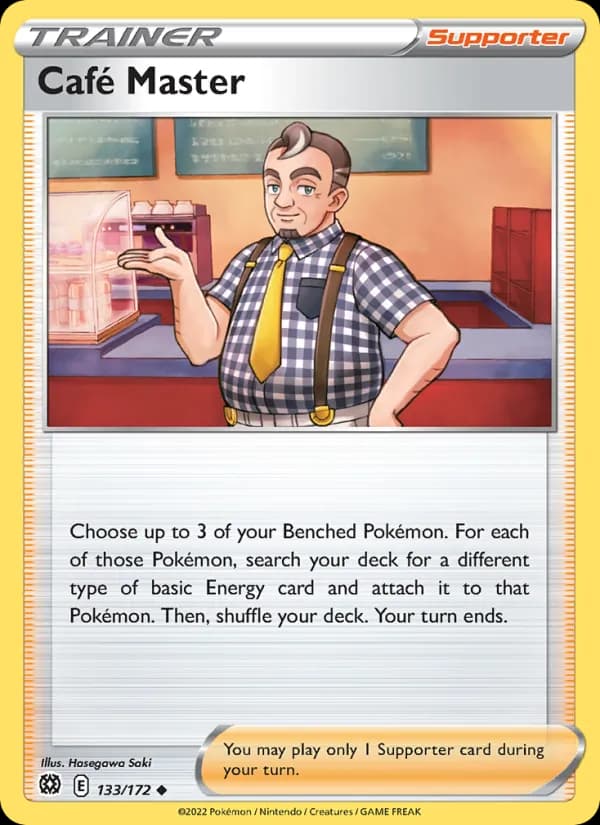 Café Master card in English