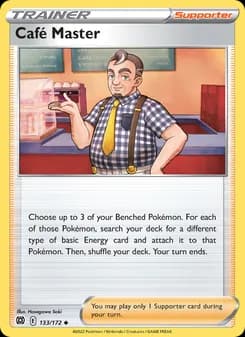 Café Master card in English