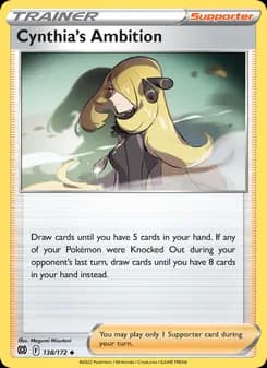 Cynthia's Ambition card in English