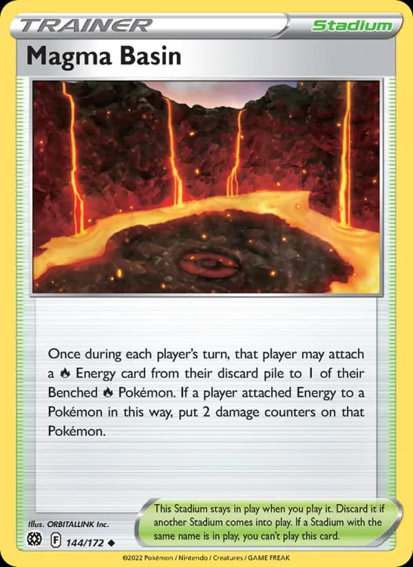 Magma Basin card in English