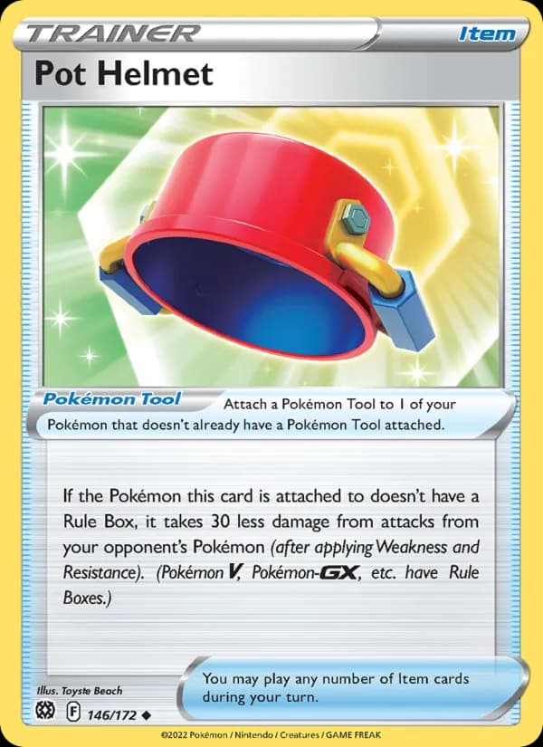 Pot Helmet card in English