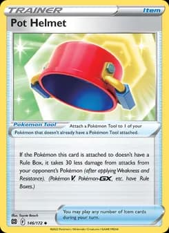 Pot Helmet card in English